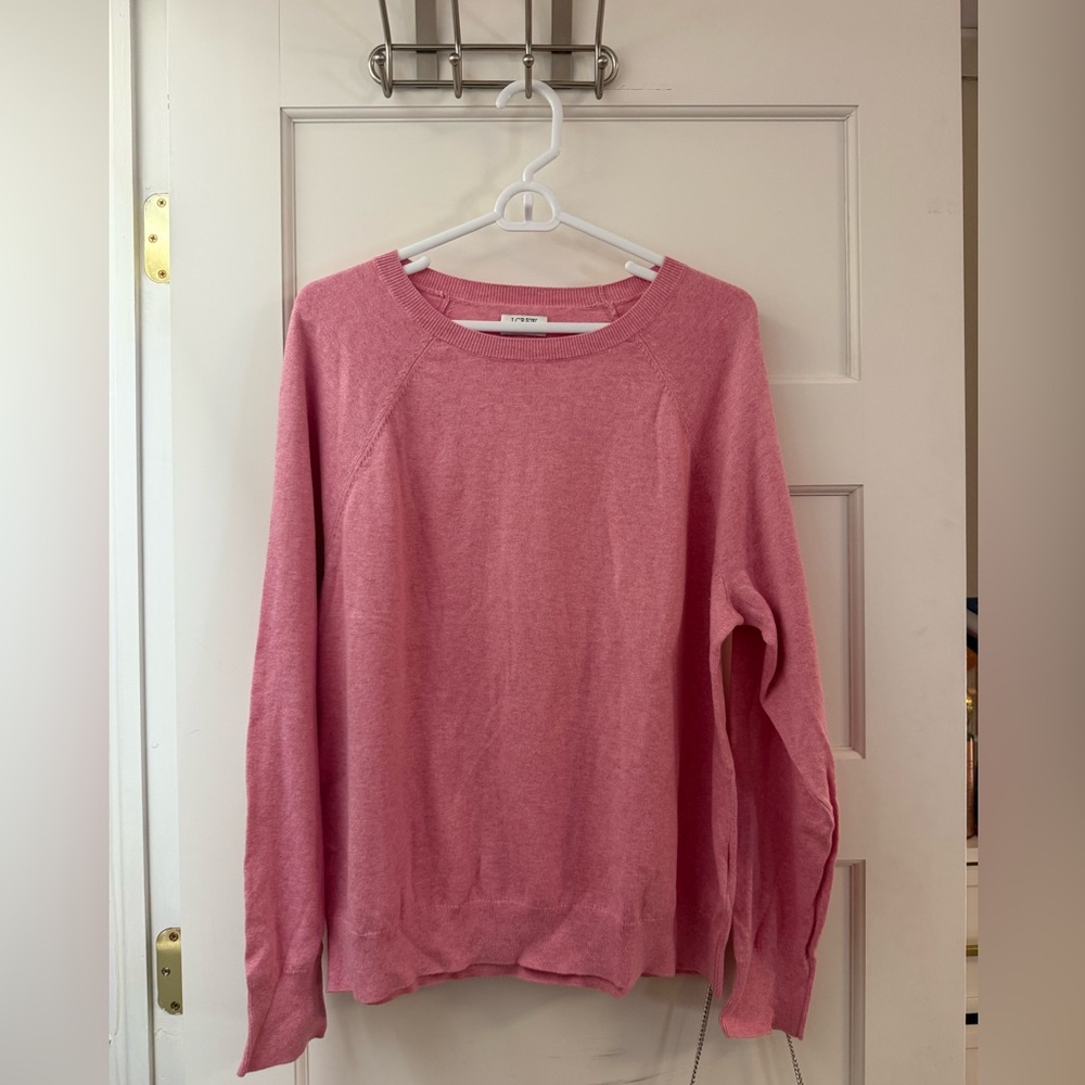 J. Crew Pink Crew Neck Sweater